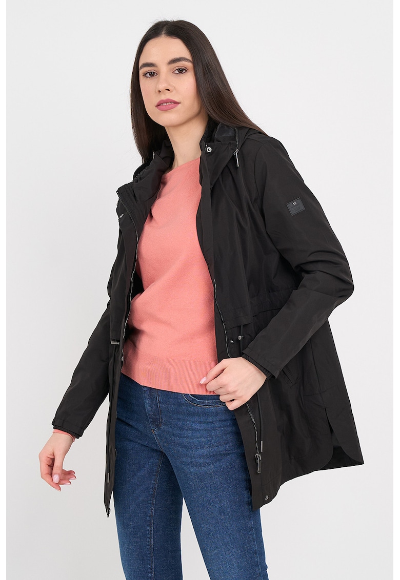 Jacheta parka cu gluga - Negru