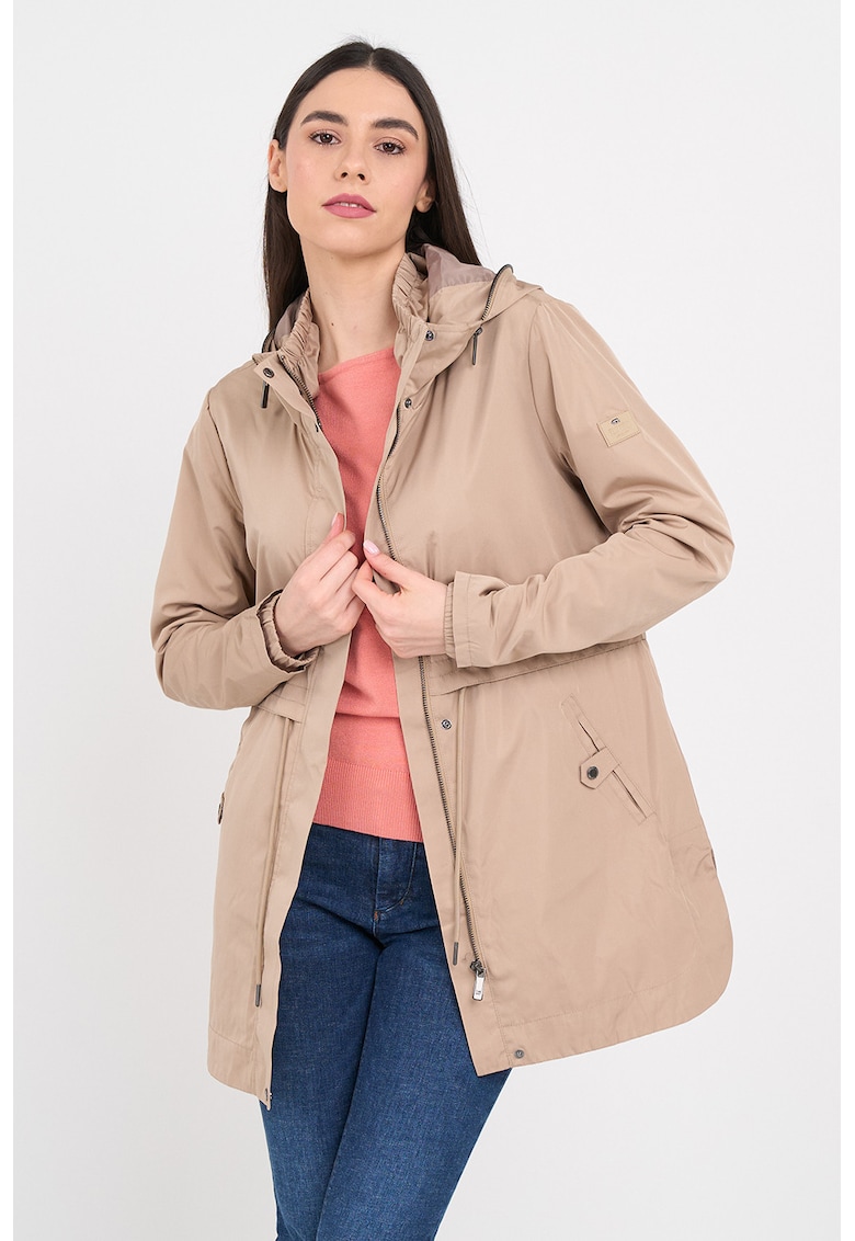 Jacheta parka cu gluga - Maro deschis