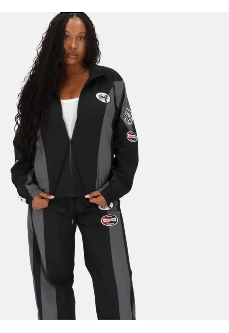 Jacheta unisex cu imprimeu logo -