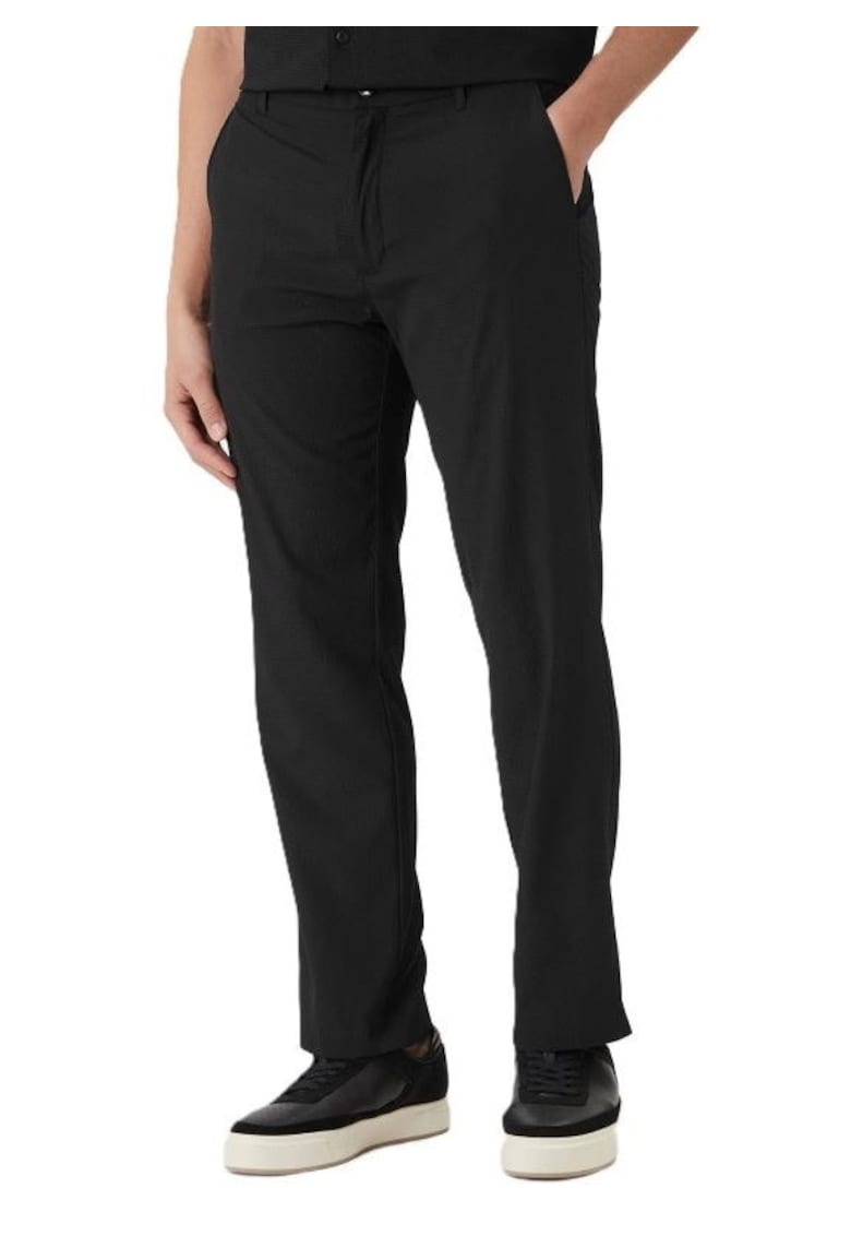 Pantaloni STRAIGHT SEERSUCKER HALF ELASTIC-LV04LF609G-UB1