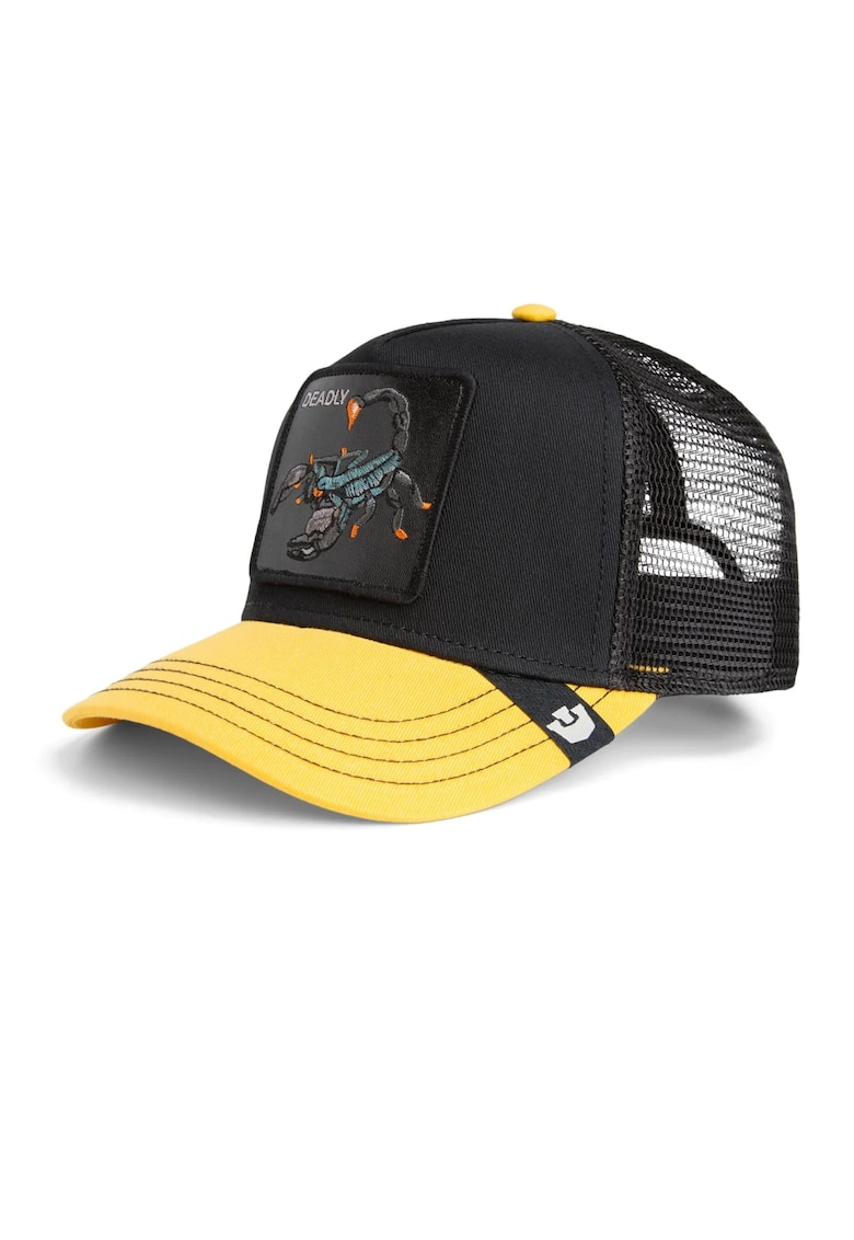 Sapca Goorin Bros Deadly - neagra cu cozoroc galben - One-Size - design trucker