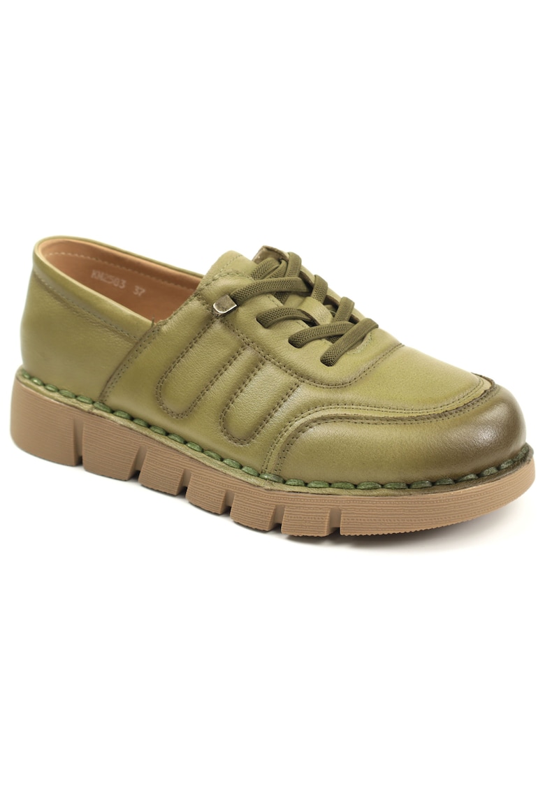Pantofi dama piele naturala KM2583 - Gri