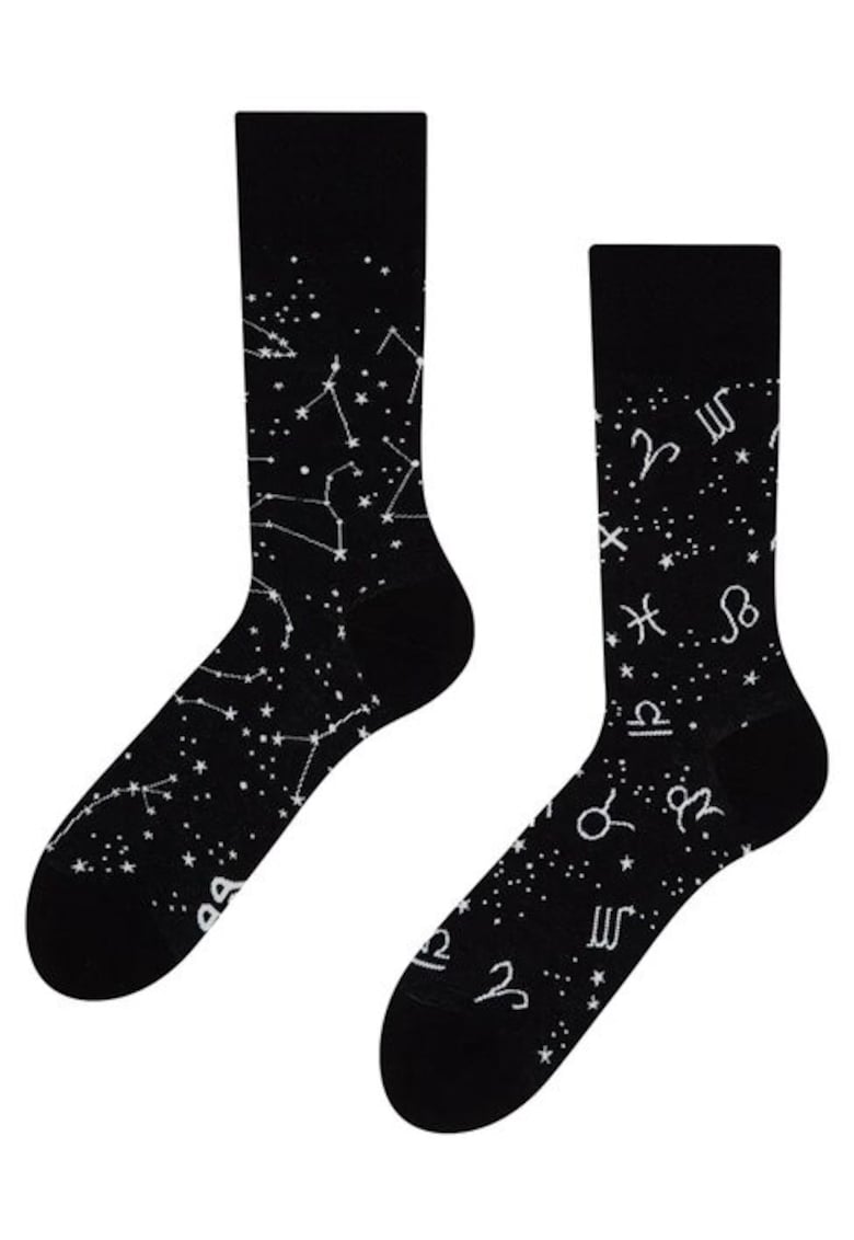Sosete cu constelatii Zodiac Signs - Negru