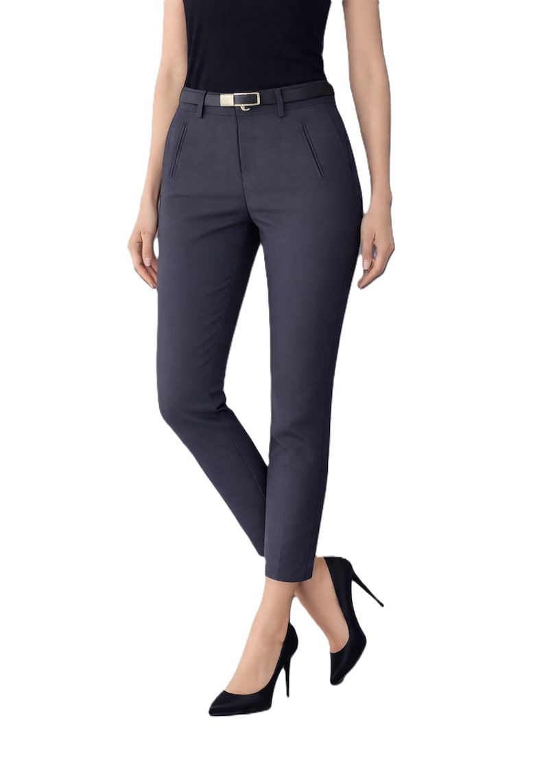 Pantaloni chino skinny fit cu o curea
