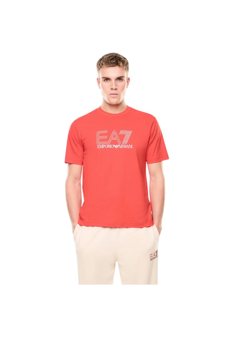 Tricou EA7 Train Visibility M SS ST 58158 - Rosu