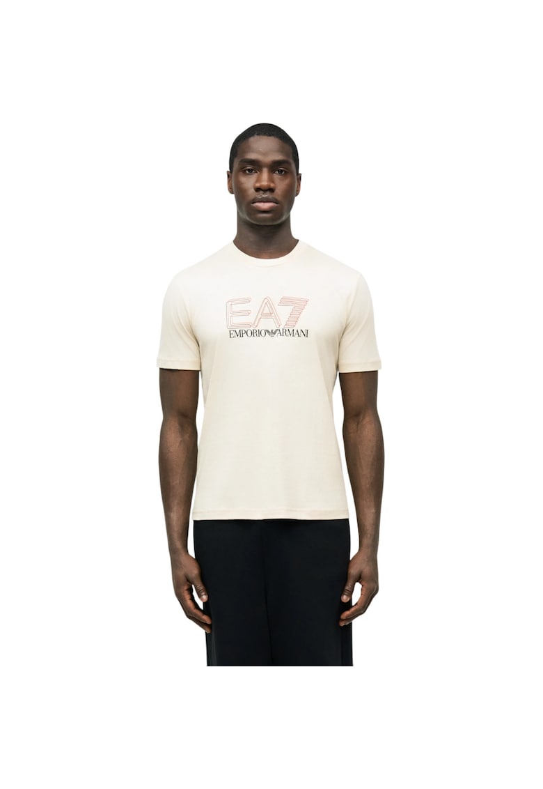 Tricou EA7 Train Visibility M SS ST 58152 - Bej