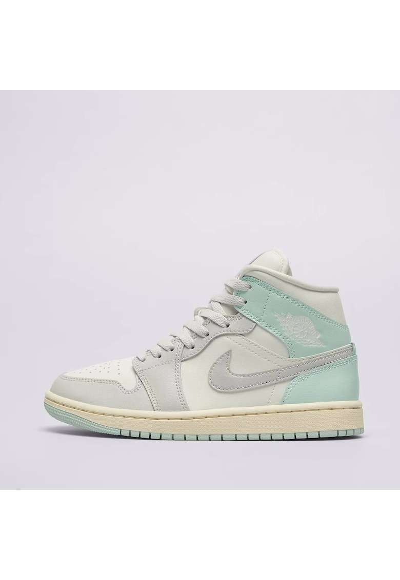 Pantofi sport Air Jordan 1 Mid - gri - piele naturala - marimea