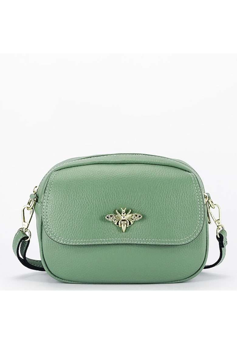 Geanta mica verde menta din piele naturala 1530 120 19938 - Verde menta