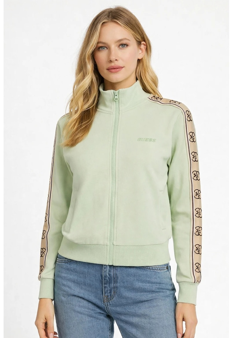 Bluza de trening crop V3RQ12 - Verde