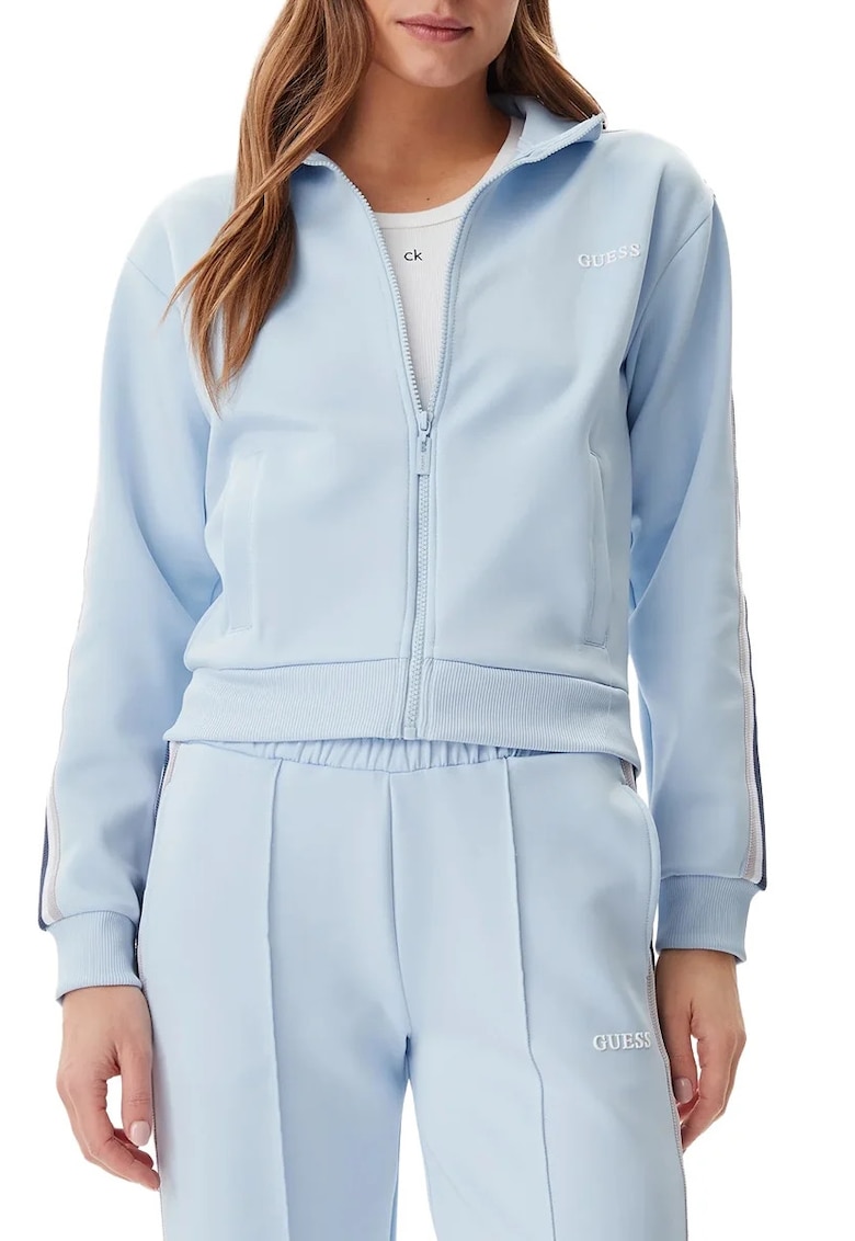 Bluza de trening cu fermoar - Albastru