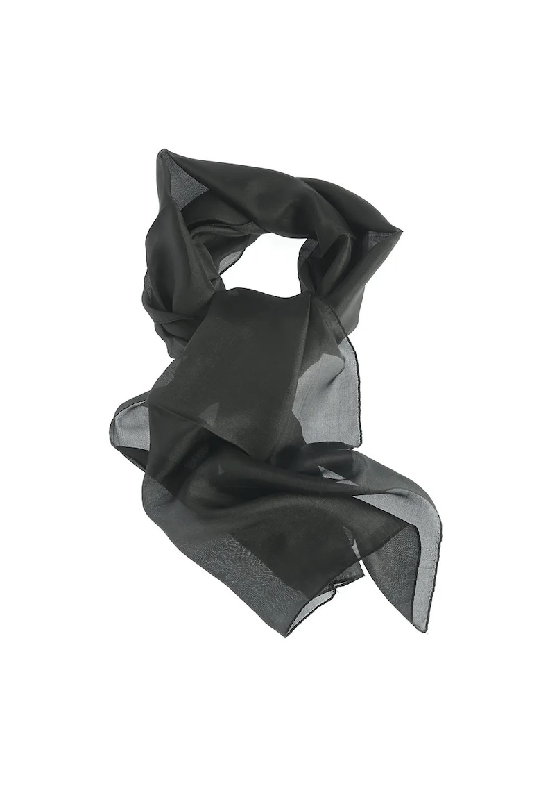 Esarfa neagra din matase 30 x 180 cm