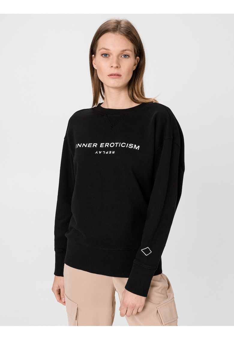 Bluza de trening cu imprimeu text