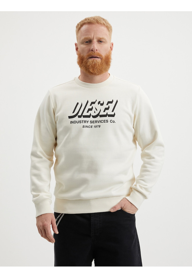 Bluza sport cu imprimeu logo frontal