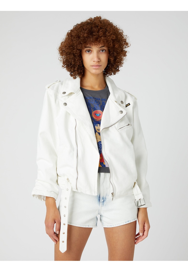 Jacheta biker cu buzunare