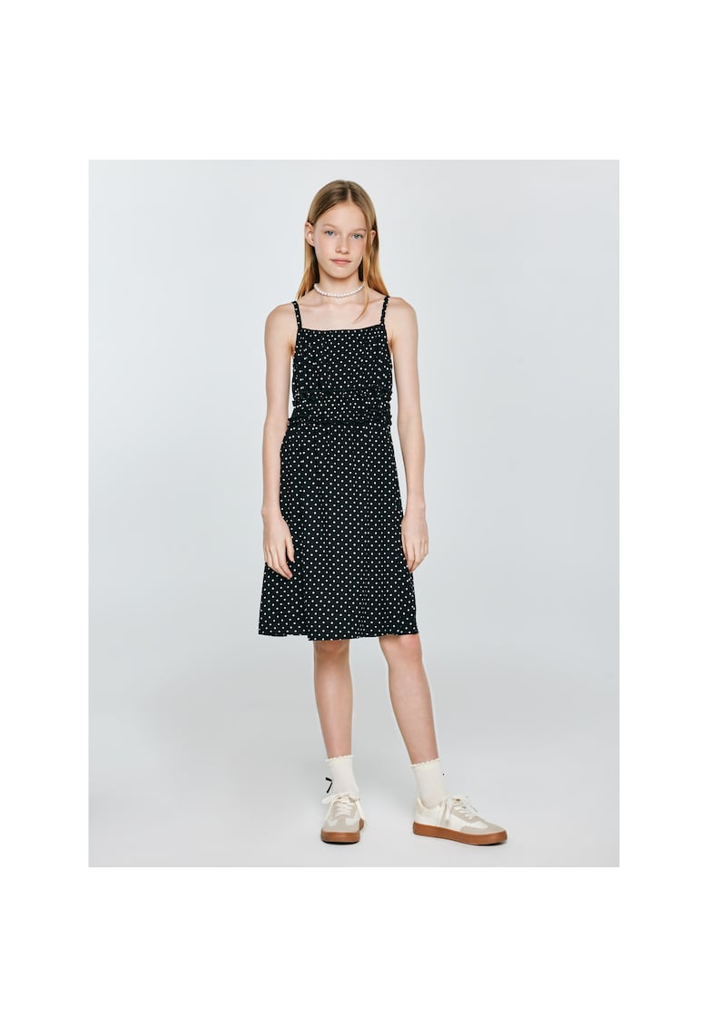 Rochie fara maneci cu imprimeu Mircesi