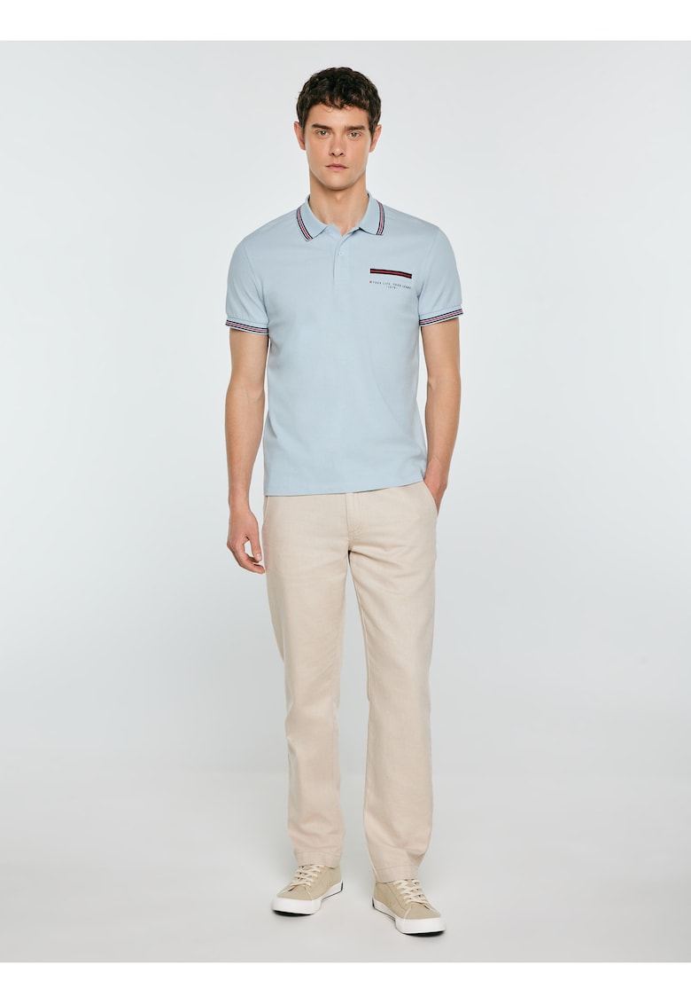 Tricou polo din tricot