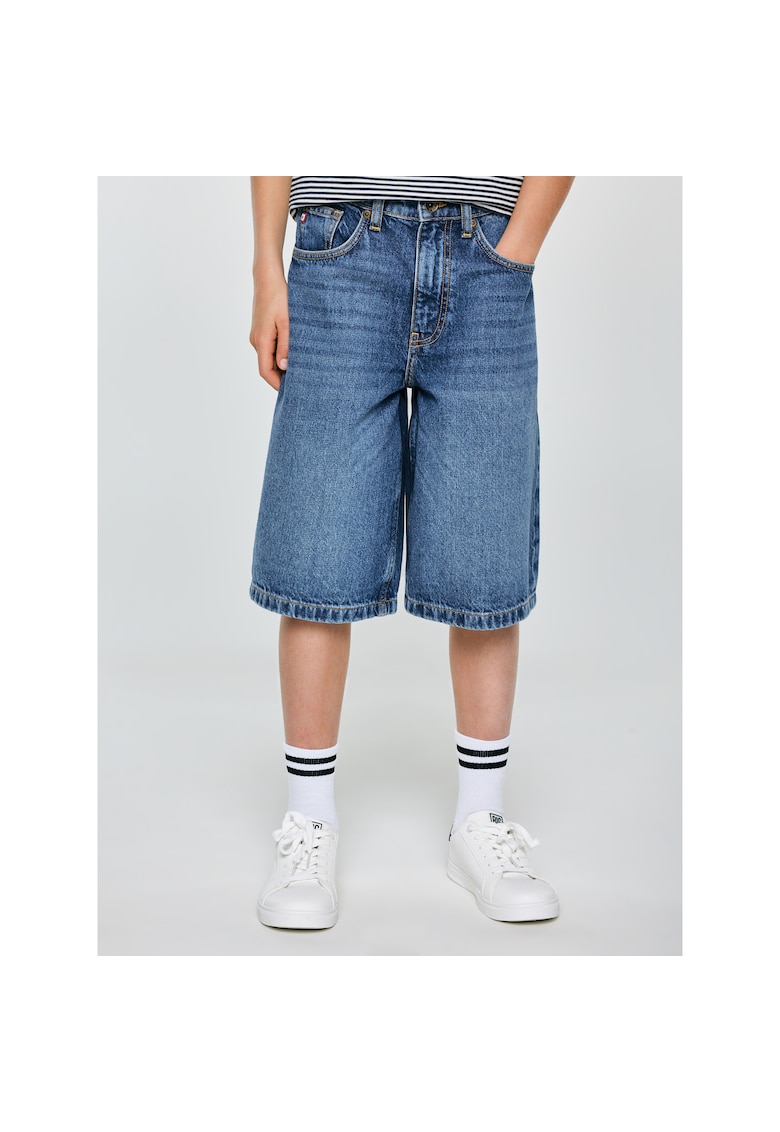 Pantaloni scurti lejeri din denim cu talie inalta Andys