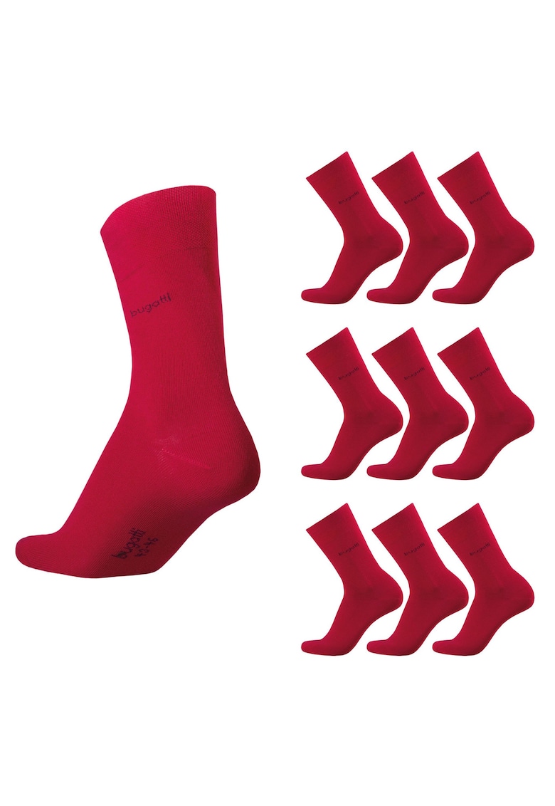 Sosete Barbati Set 9 Perechi 6703x9 - Rosu