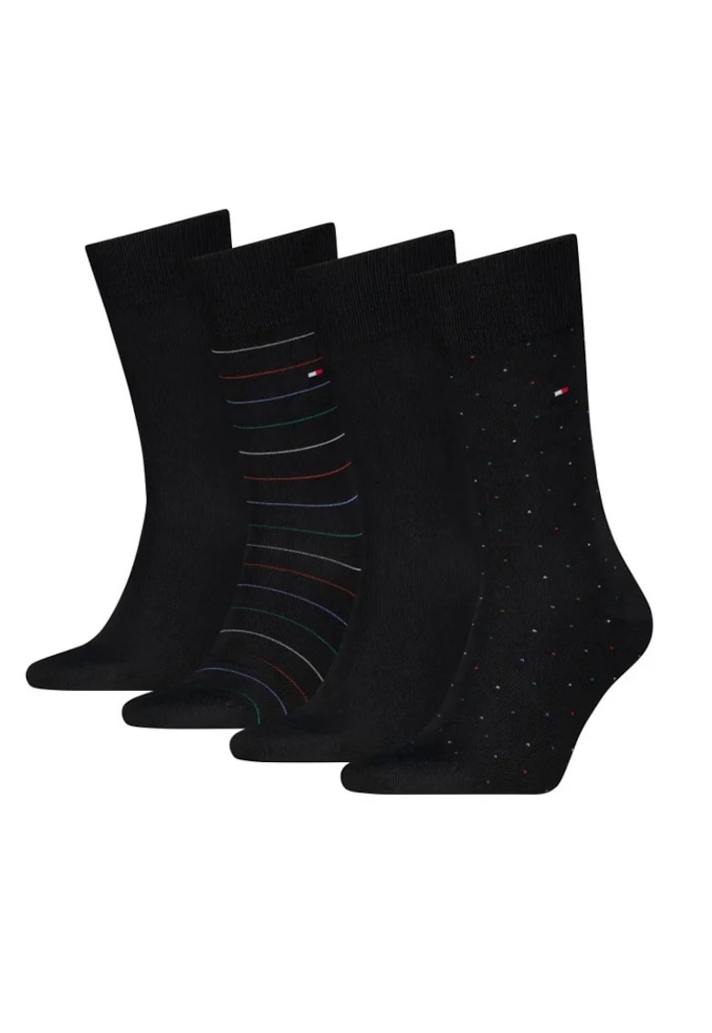 Set de sosete lungi - 4 perechi - Negru