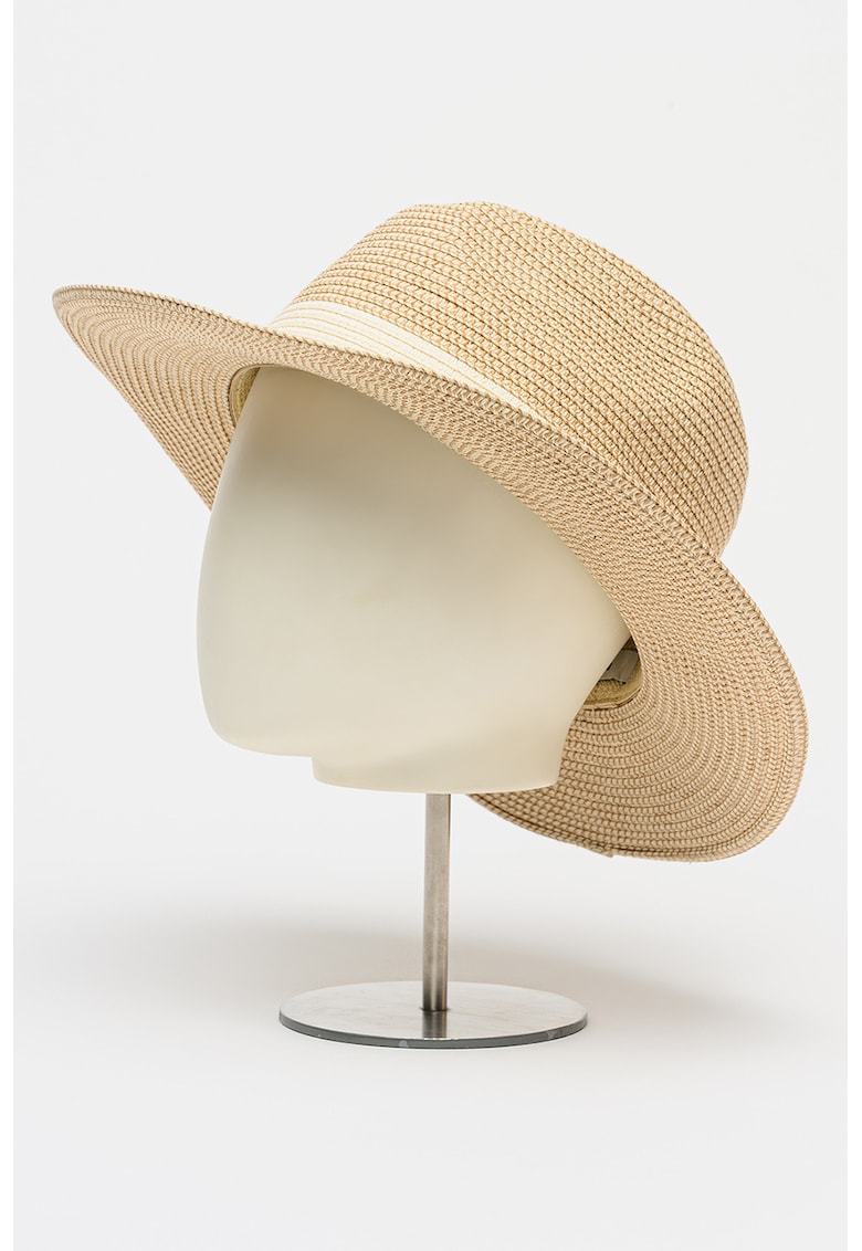 Palarie Fedora cu logo - Bej