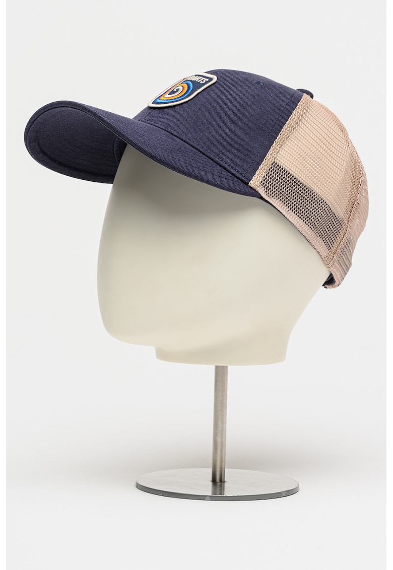 Sapca trucker cu capsa pe partea din spate Loughran - Crem/Bleumarin