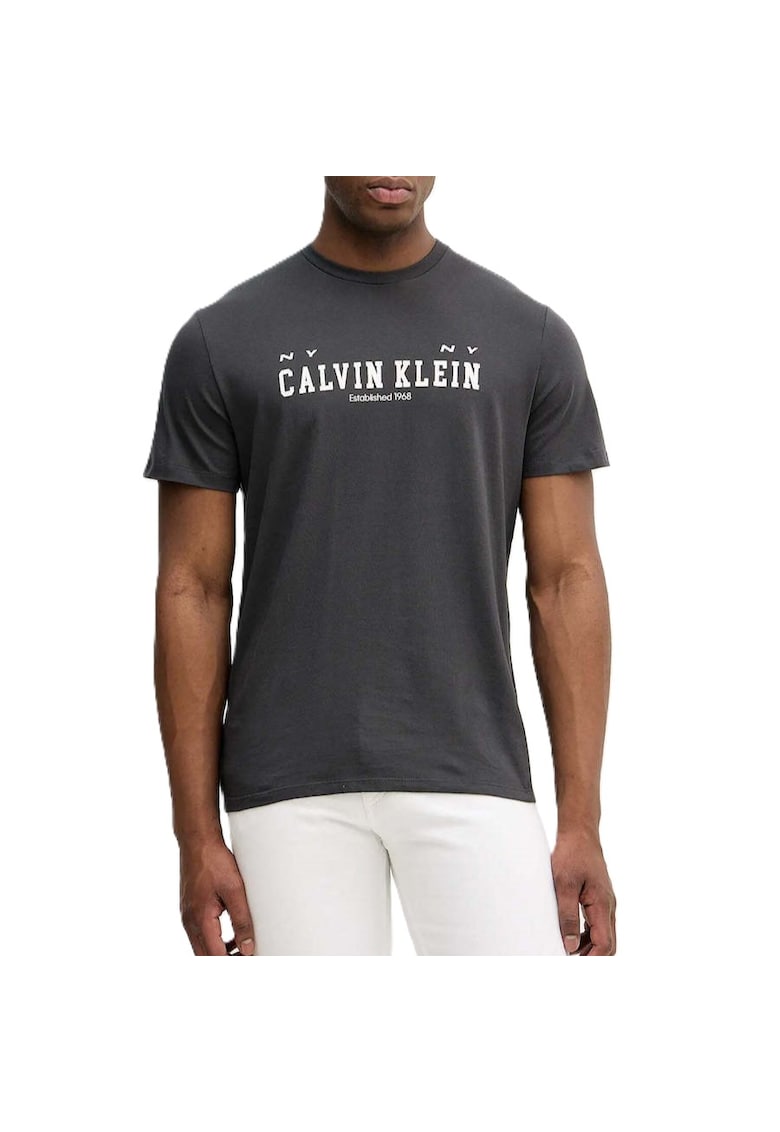 Tricou SS 30S WHSL CALVIN COLL WORD GRA-LV14RE817G-8MN