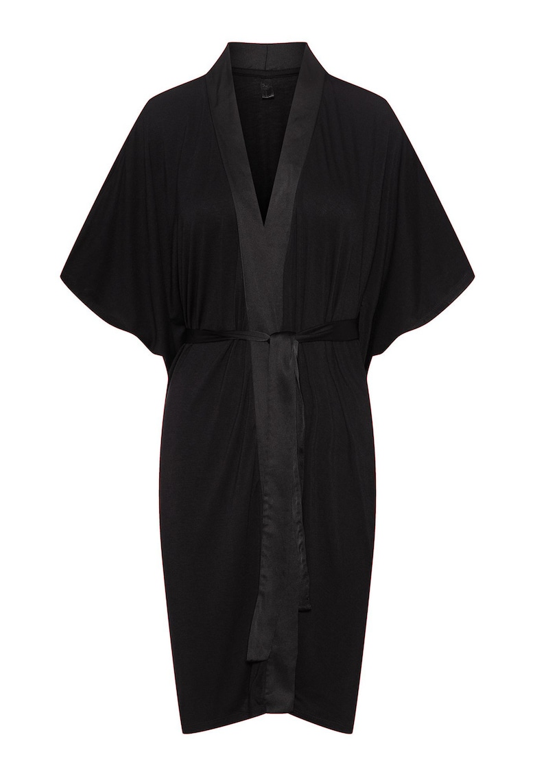 Halat de baie - dama - elegant - Negru Onyx