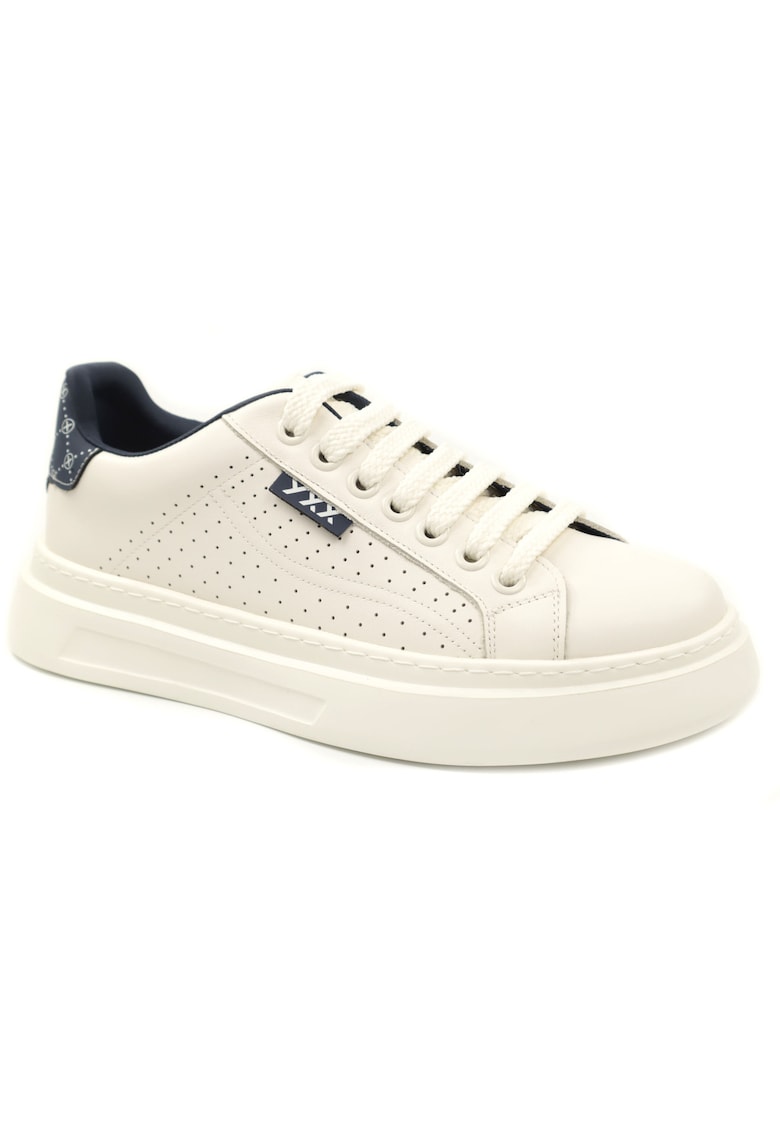 Sneakers barbati piele naturala 7CCJ80004A 35 N - Alb