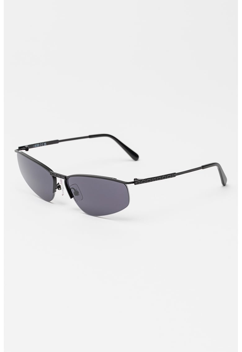 Ochelari de soare unisex cu rama metalica - Negru