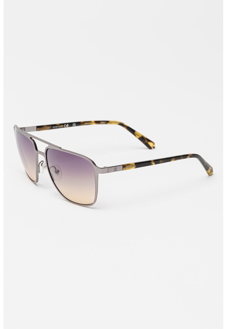 Ochelari de soare aviator cu lentile in degrade - Argintiu