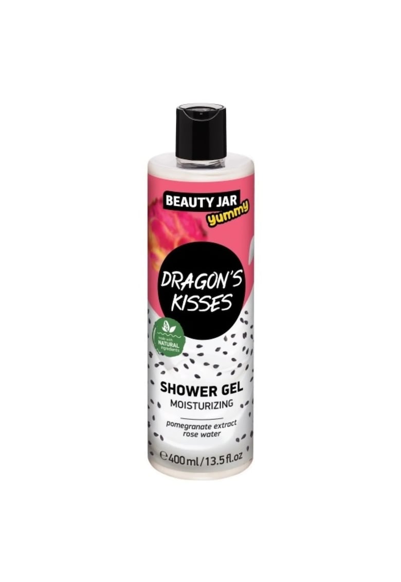 Gel de dus hidratant cu extract de rodie si apa de trandafir - Dragon's kisses - 400 ml