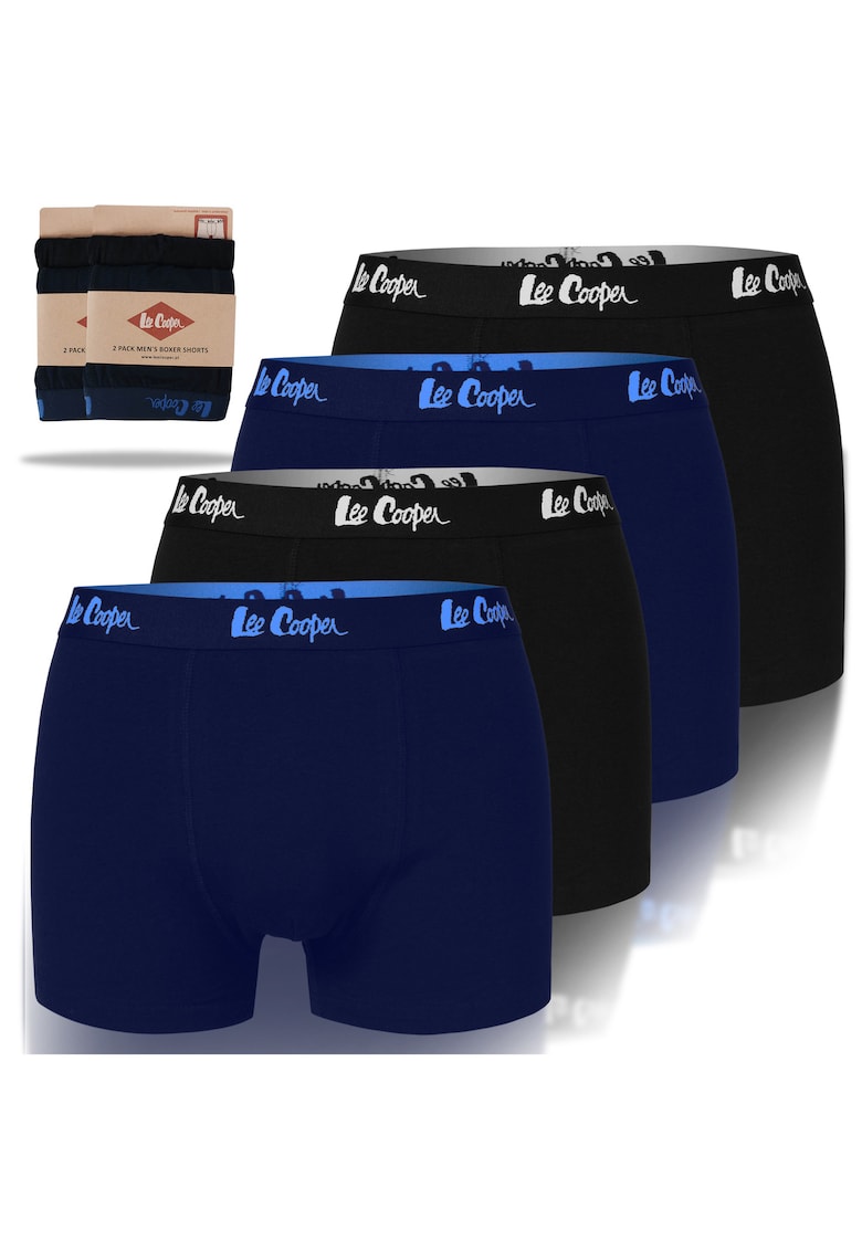 Set 4 Boxeri Barbati - Bumbac - Multicolor - Multicolor