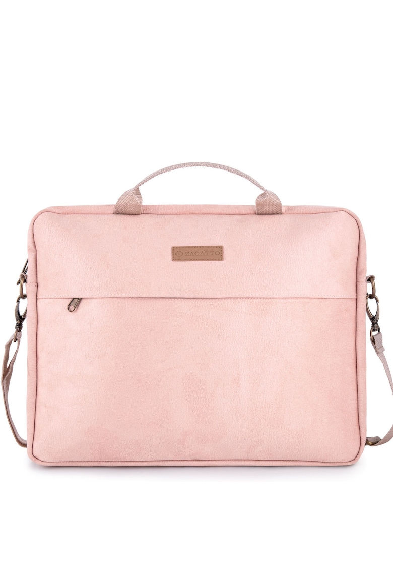 Geanta laptop dama 15.6 inch - Villa Eco - Piele ecologica - Roz - ZG 614