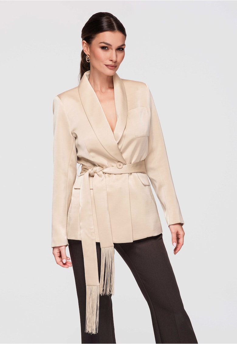 Sacou OW-BLZB-0115 - Bej deschis