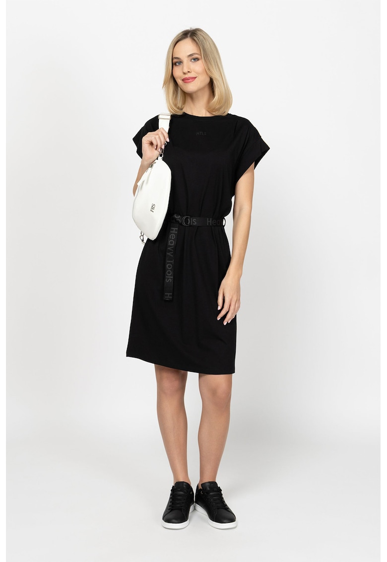 Rochie din amestec de modal Vero - Negru