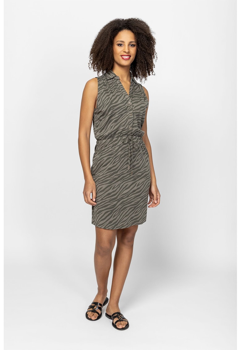 Rochie scurta cu buzunare laterale Volissa - Verde sparanghel