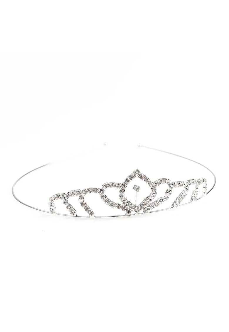 Diadema argintie cu pietre stralucitoare