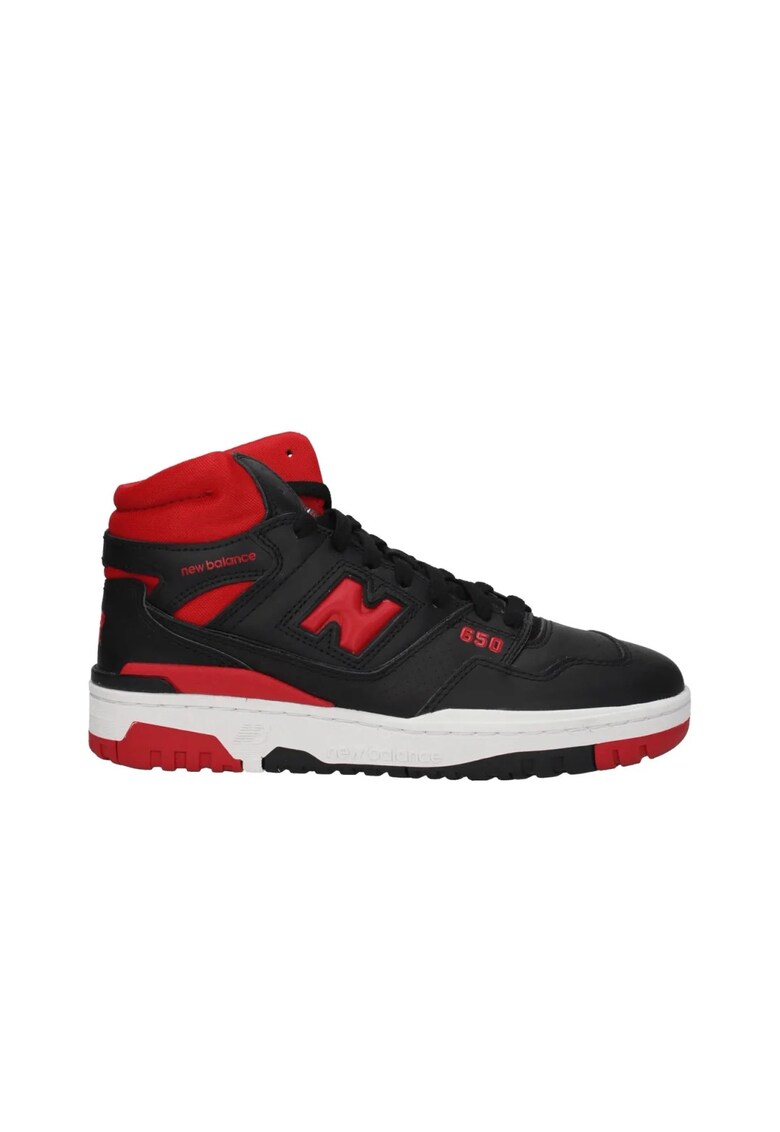 Pantofi sport din piele 650 UBB650RBR - rosu | negru