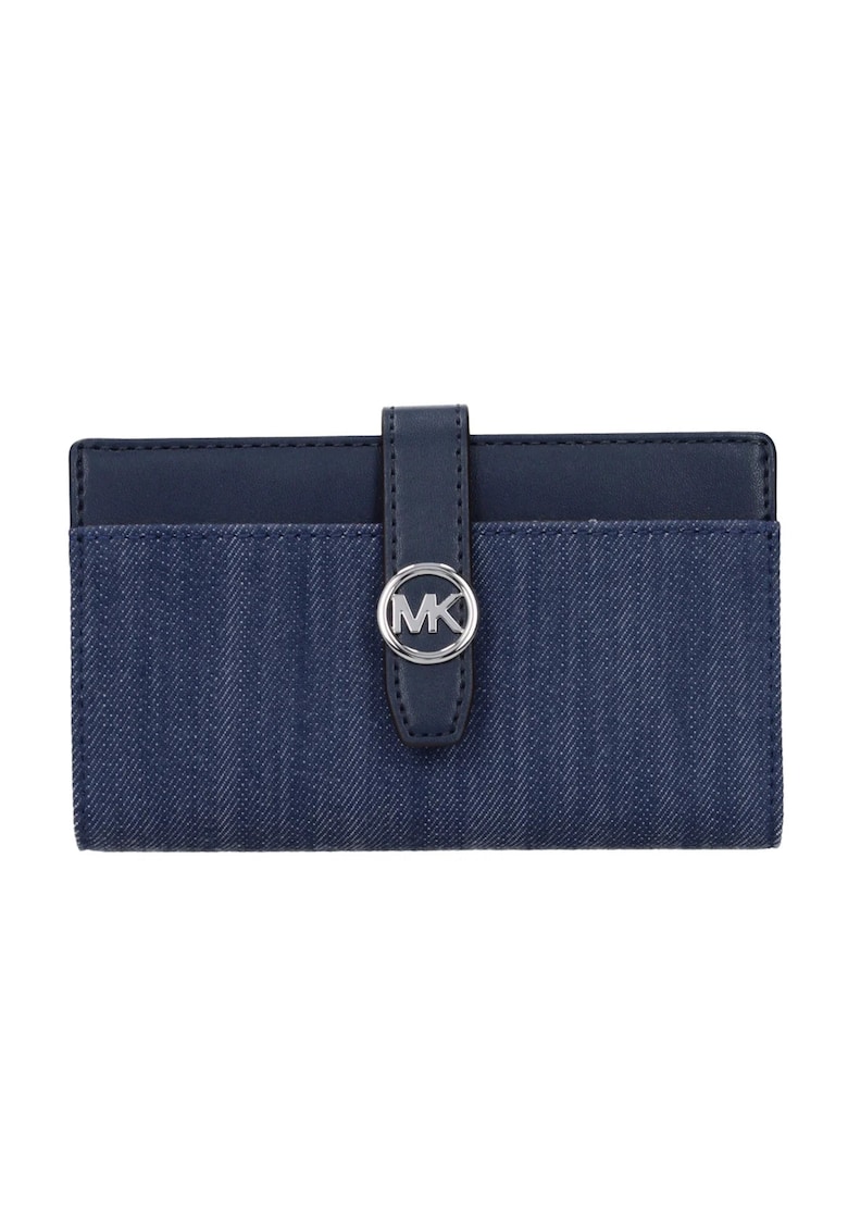 Portofel din piele F85588 Albastru 15.5 x 9 x 2 cm