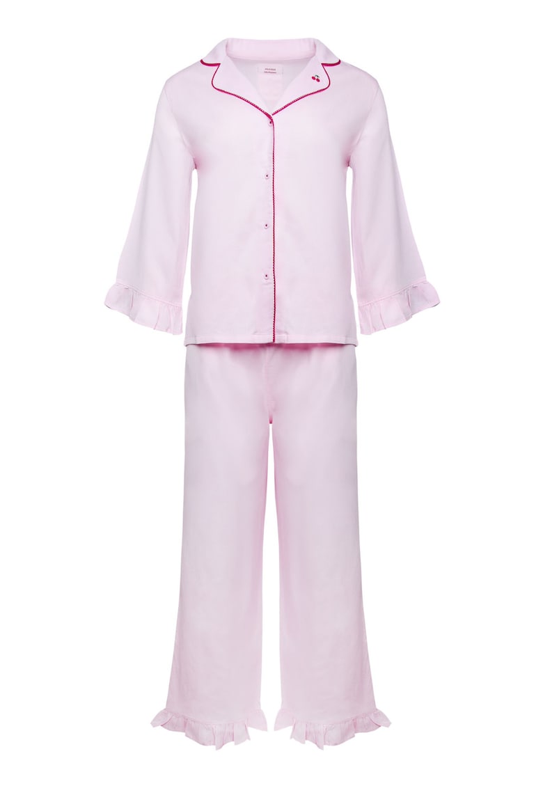 Pijama dama - Stil clasic - Roz pastel - Julicious