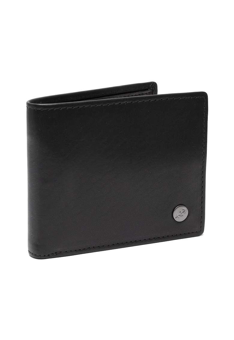 Portofel unisex piele naturala - Positano - - Negru