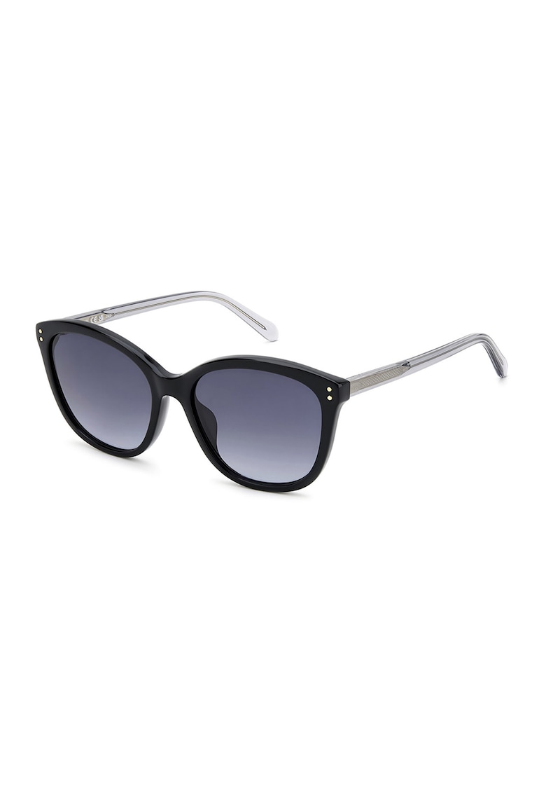 Ochelari de soare cat-eye - Negru/Gri deschis