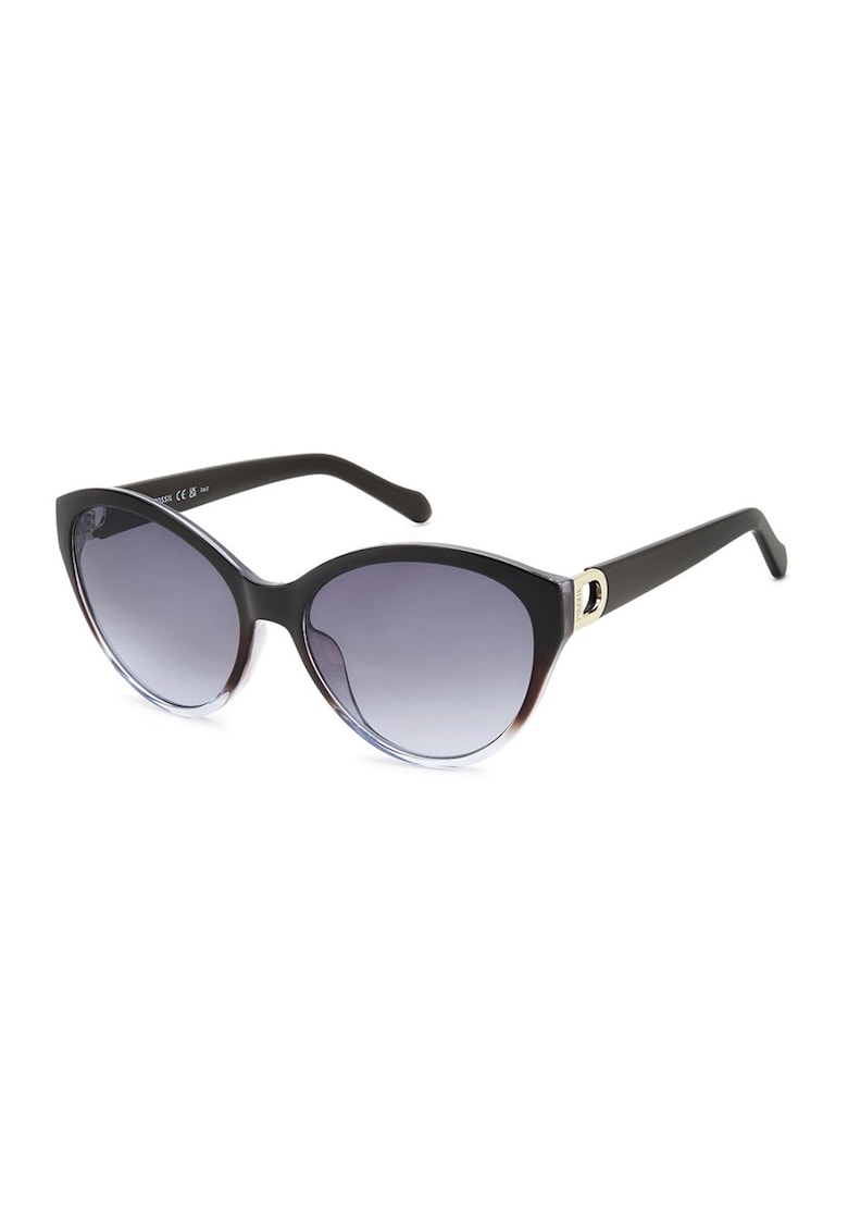 Ochelari de soare cu lentile rotunde - Negru
