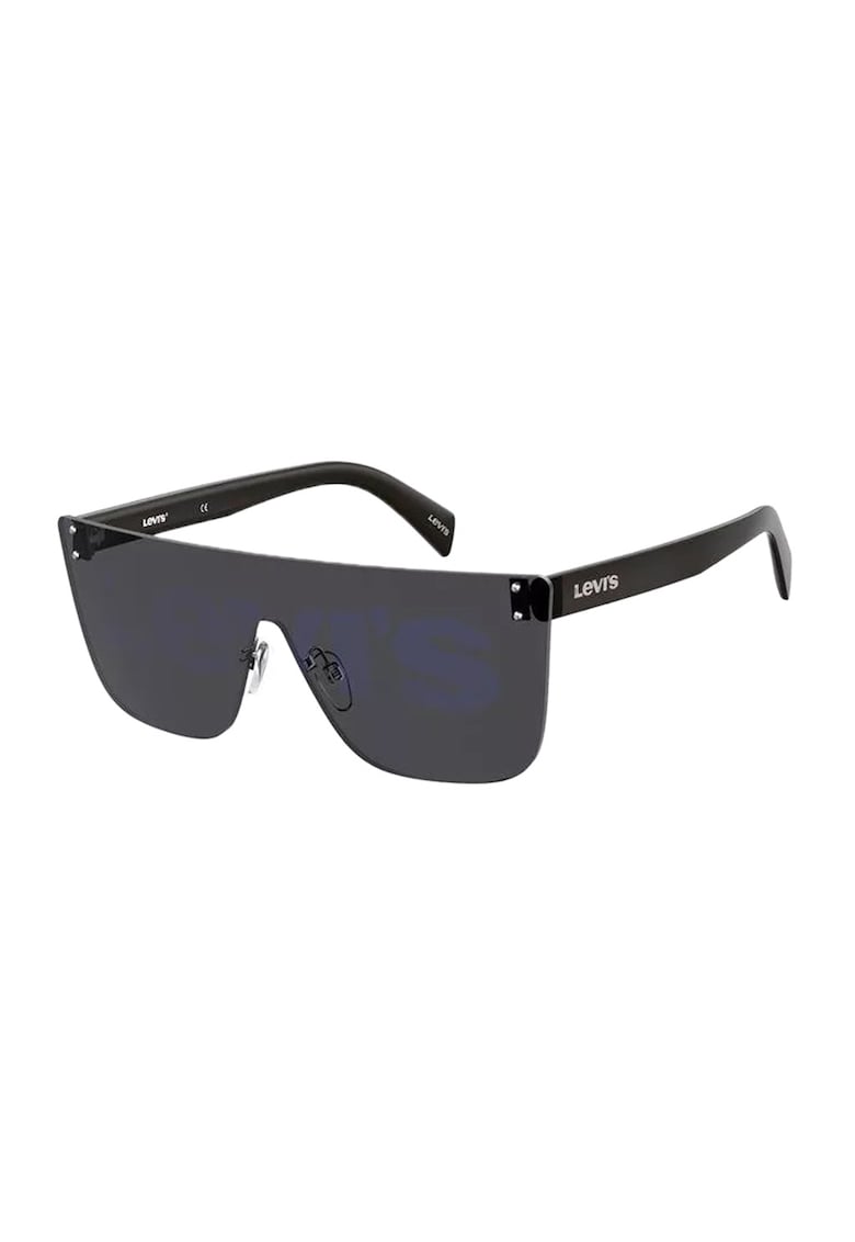 Ochelari de soare cu lentile oglinda Shield - Negru