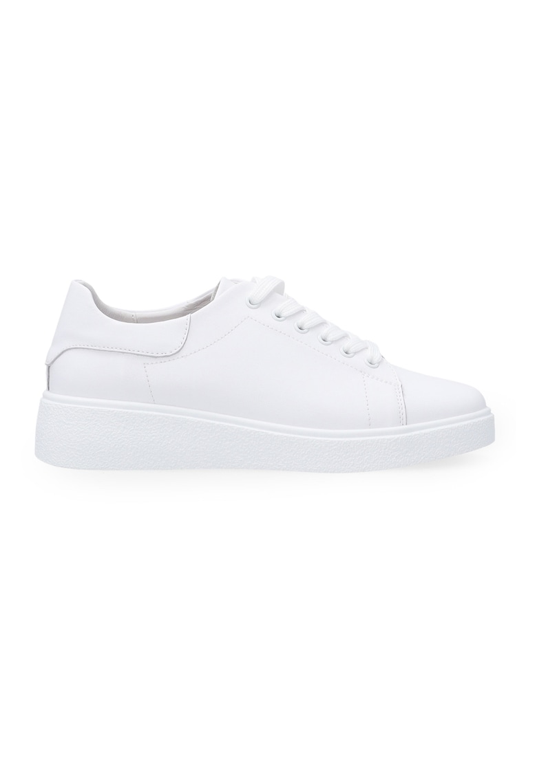 Pantofi sport din piele neteda cu talpa wedge