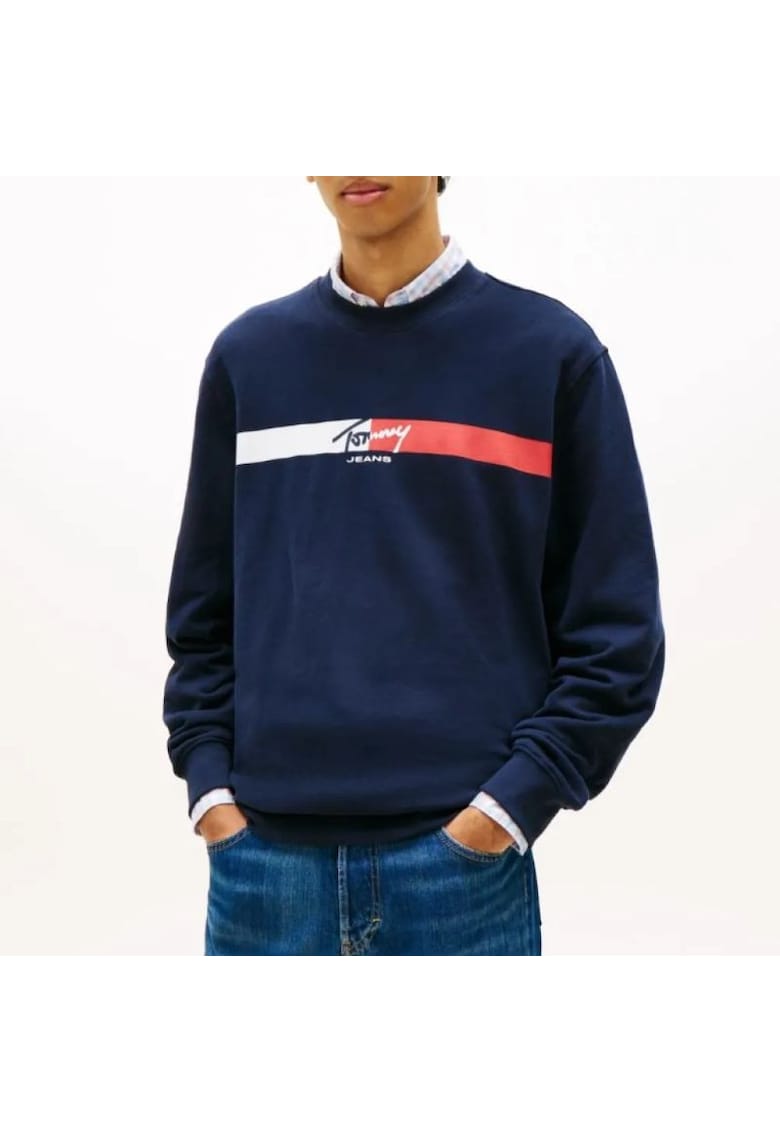 Bluza TJM REG SIGN STRIPE CNCK EXT-DM0DM23019-C1G