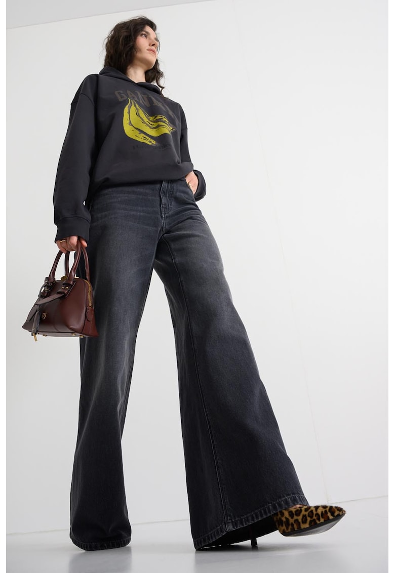 Blugi cu croiala ampla Eli - Gri inchis