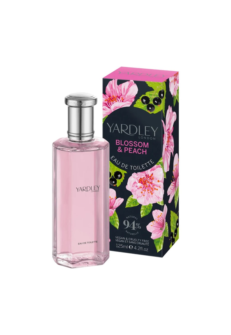 Apa de toaleta cu note de flori de cires si piersica - Blossom & Peach - Yardley - 125 ml