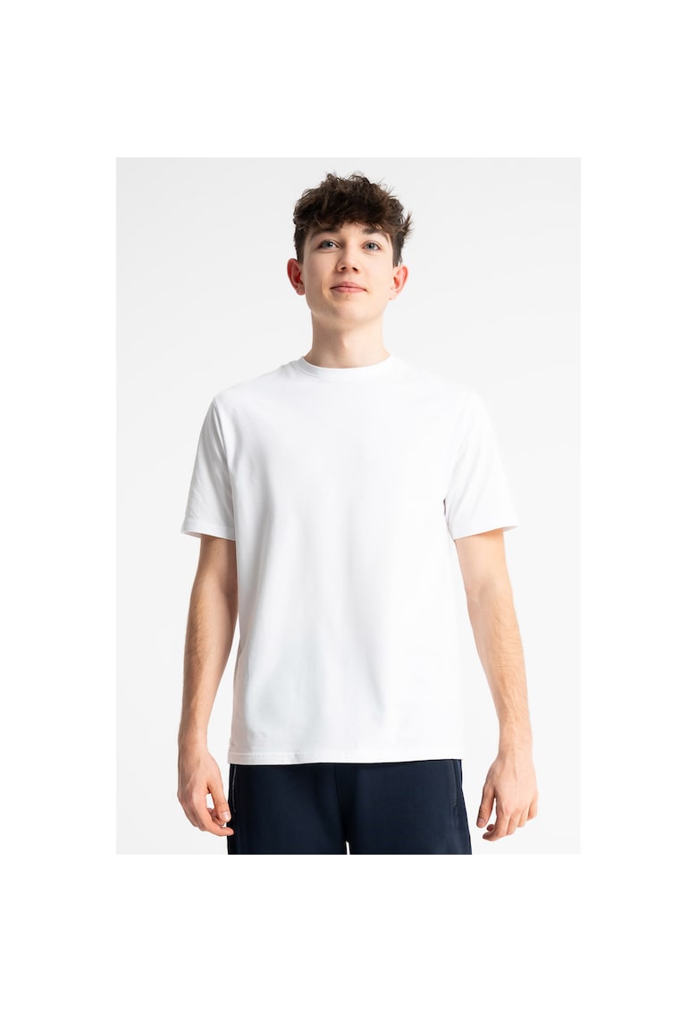 Tricou uni cu decolteu rotund
