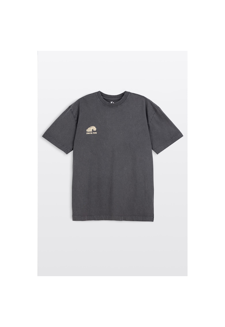 Tricou lejer din bumbac cu print